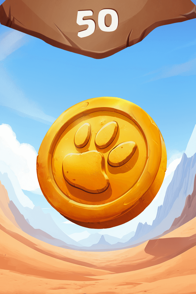 Accumulate 50 coins